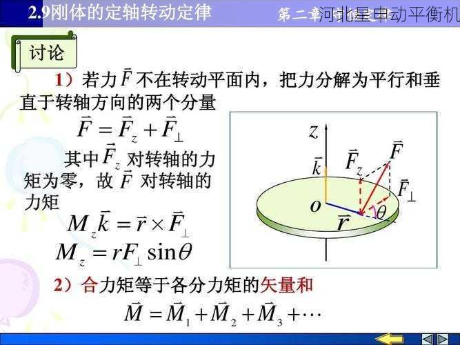 如何通过平衡机进行旋转部件的不平衡力矩计算