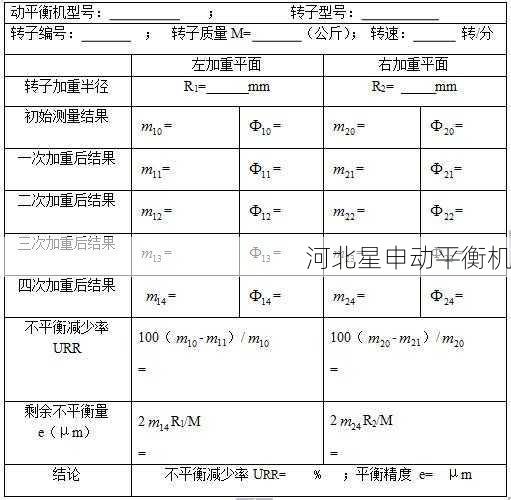 如何通过平衡机进行旋转部件的不平衡量计算