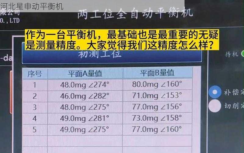 如何计算平衡机的平衡精度